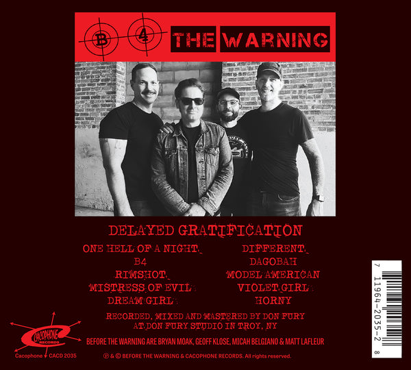 Before the Warning - Delayed Gratification - CD