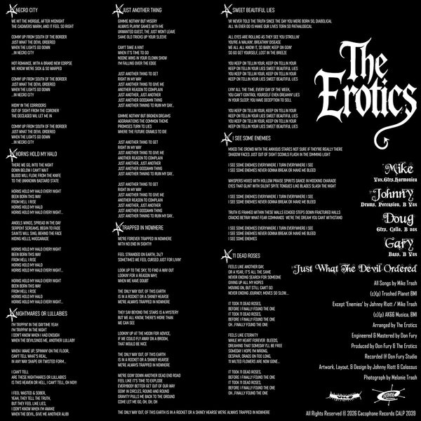 The Erotics - Just What the Devil Ordered - Vinyl LP