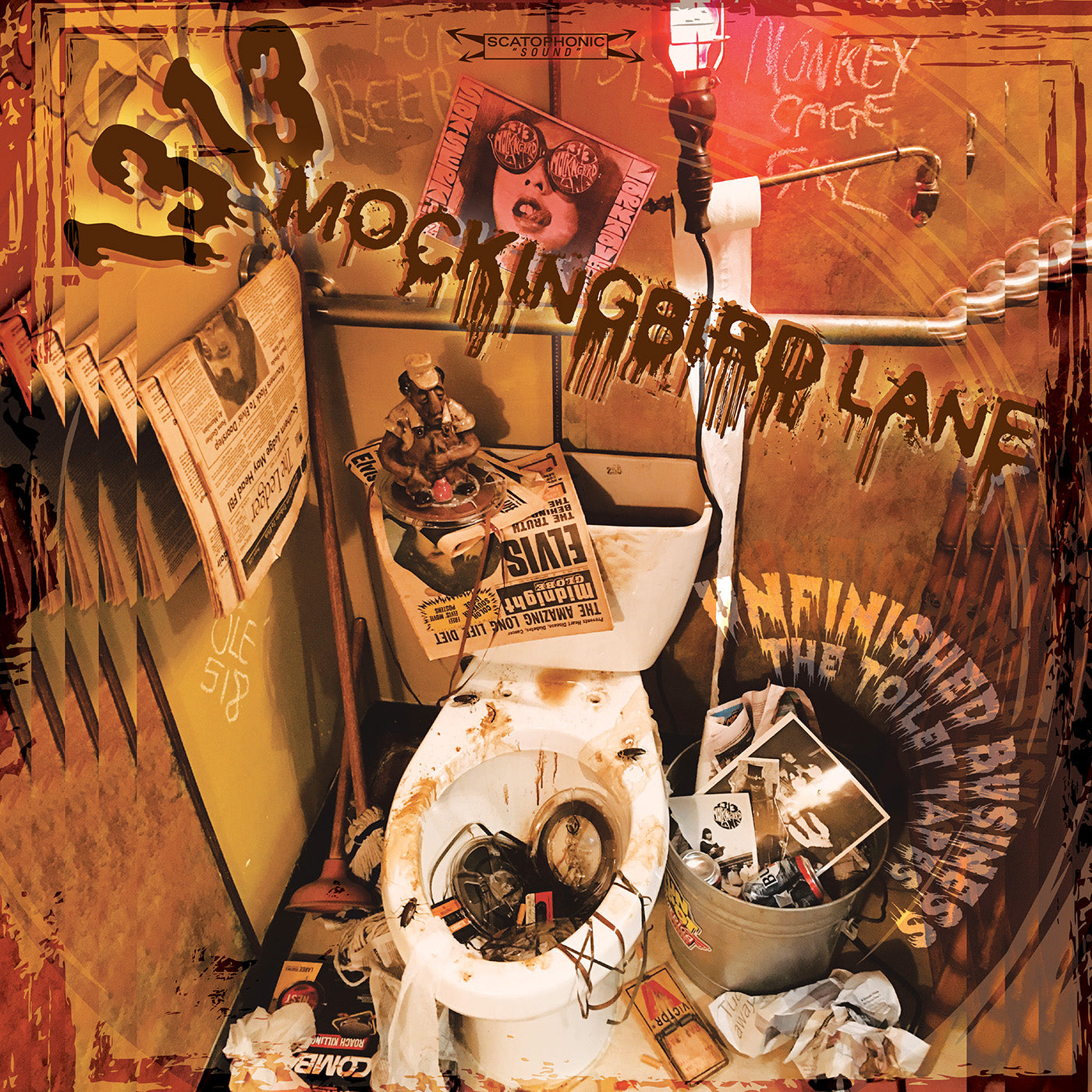 1313 Mockingbird Lane - Unfinished Business (The Toilet Tapes) - Ltd. Ed. Toilet Swirl Vinyl & Poster - Vinyl LP
